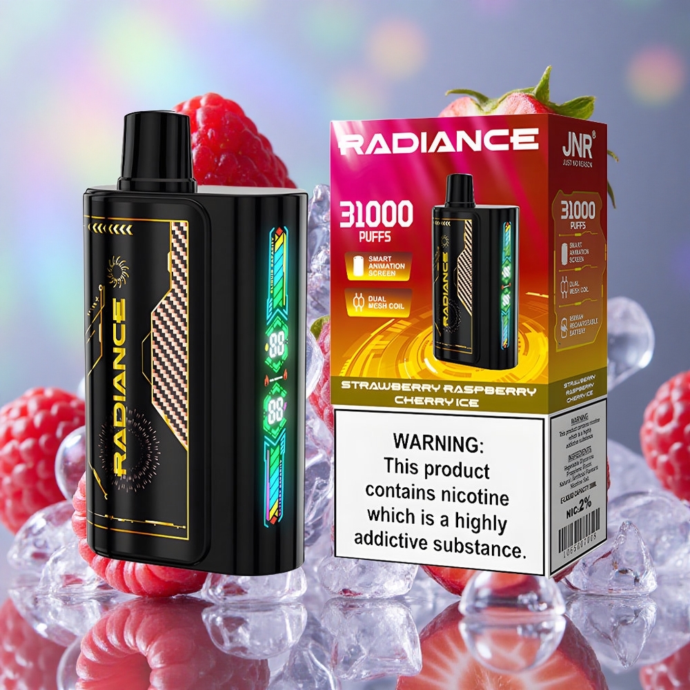 Јагода Малина Трешња Лед JNR Radiance 31000 Puffs Дуал Месх Цоил