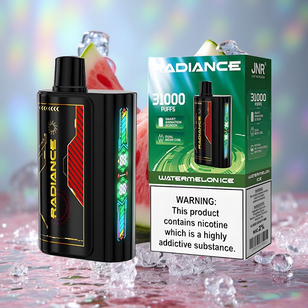 Лубеница лед JNR Radiance 31000 Puffs Дуал Месх Цоил