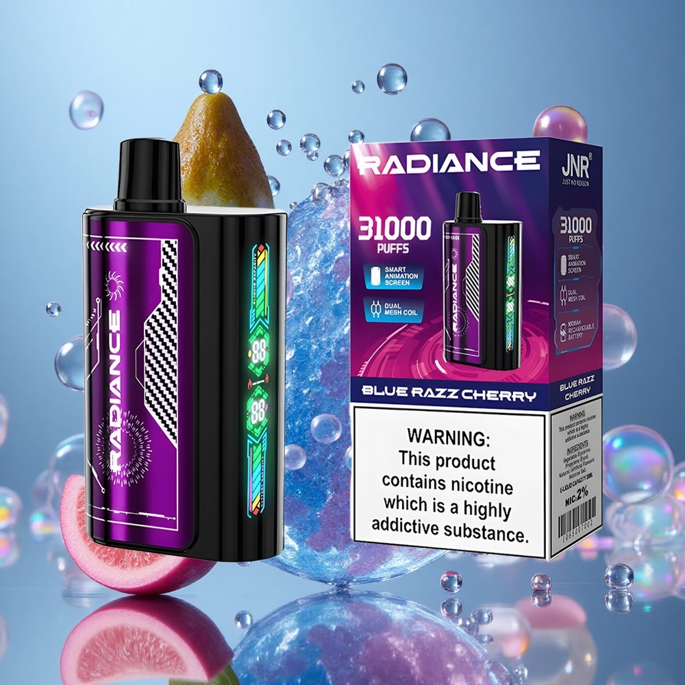 Plava Malina Trešnja JNR Radiance 31000 Puffs Дуал Месх Цоил