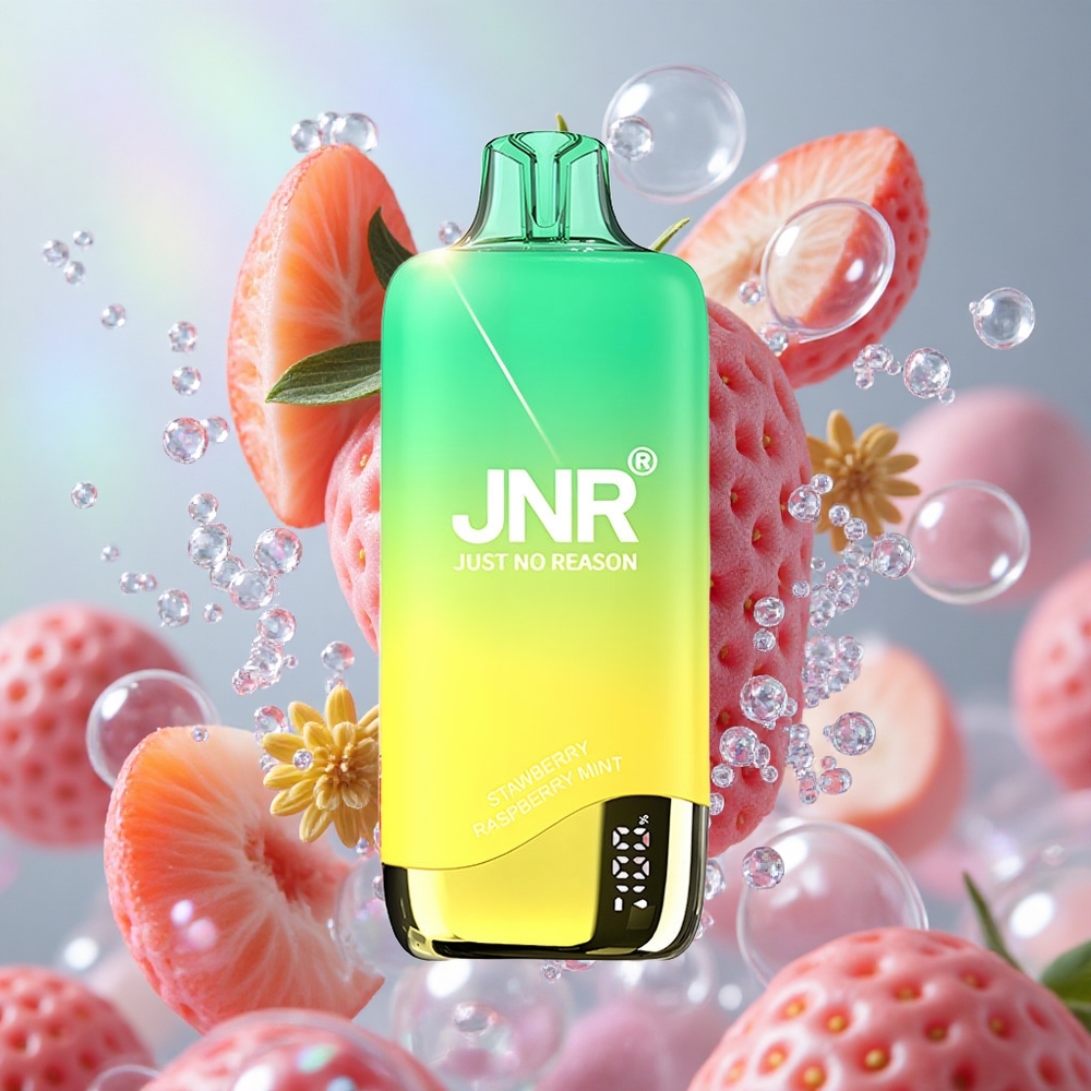 Јагода-Бресква-Нана JNR Rainbow 10500 Puffs 18 мл Е-течности
