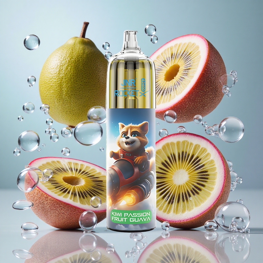 Kivi Pasija Guava JNR Rocket-X 12400 Puffs Подесиви проток ваздуха