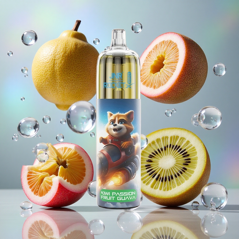 Kiwi Pasija Guava JNR Rocket-X 12400 Puffs са Подесиви проток ваздуха