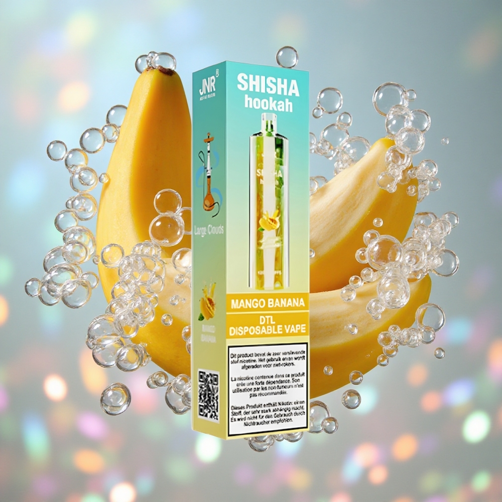 Mango Banana JNR Shisha Hookah 12000 Puffs 24 мл Е-течности