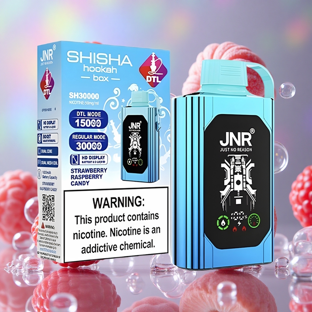 Jagoda Malina Bombona JNR Shisha Hookah Box 20500 Puffs Дуал Месх Цоил