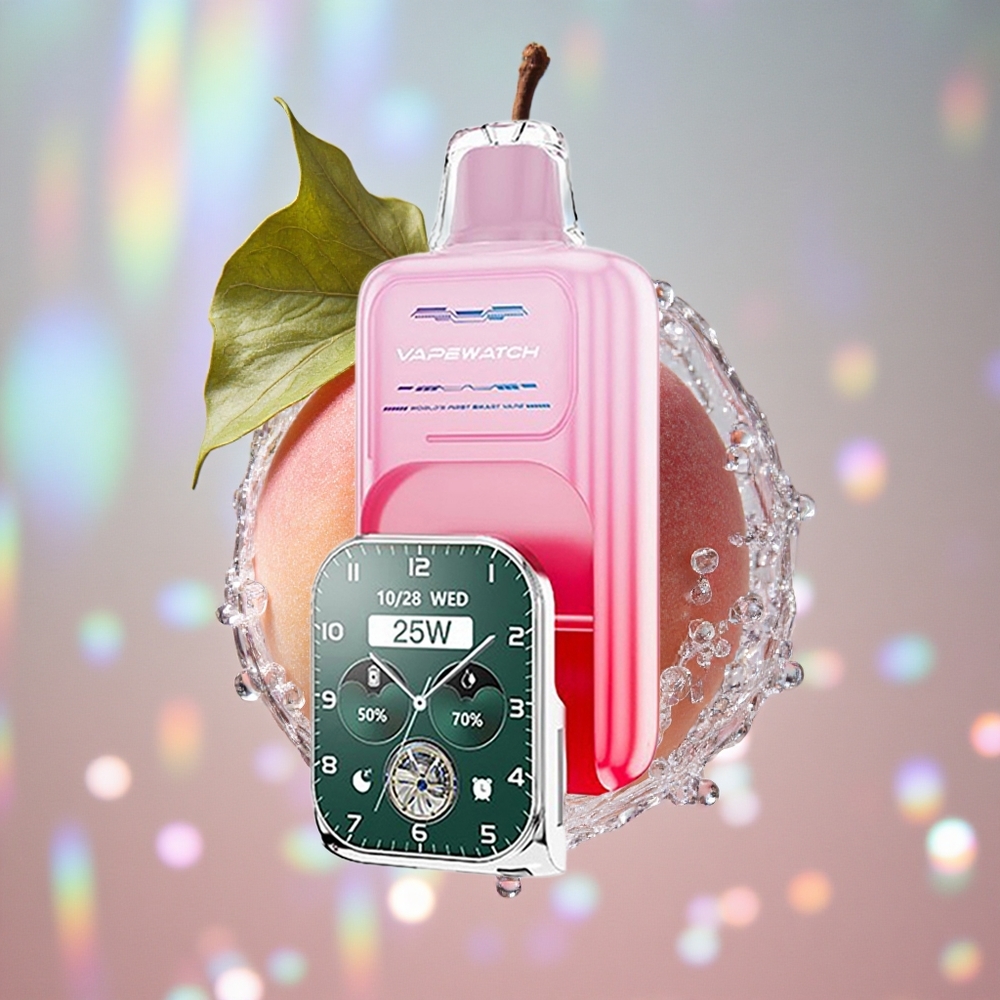 Breskva Kombinacija JNR Vape Watch 30,000 Puffs Дуал Месх Цоил