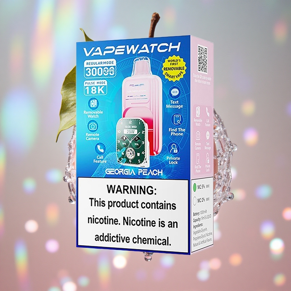 Breskva Kombinacija JNR Vape Watch 30,000 Puffs Дуал Месх Цоил
