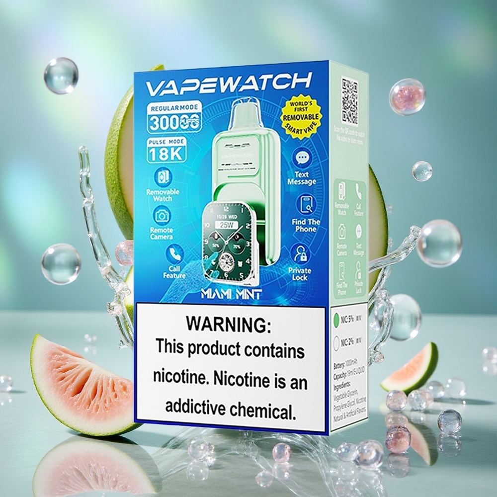 Miami Metvica JNR Vape Watch 30,000 Ura Дуал Месх Цоил