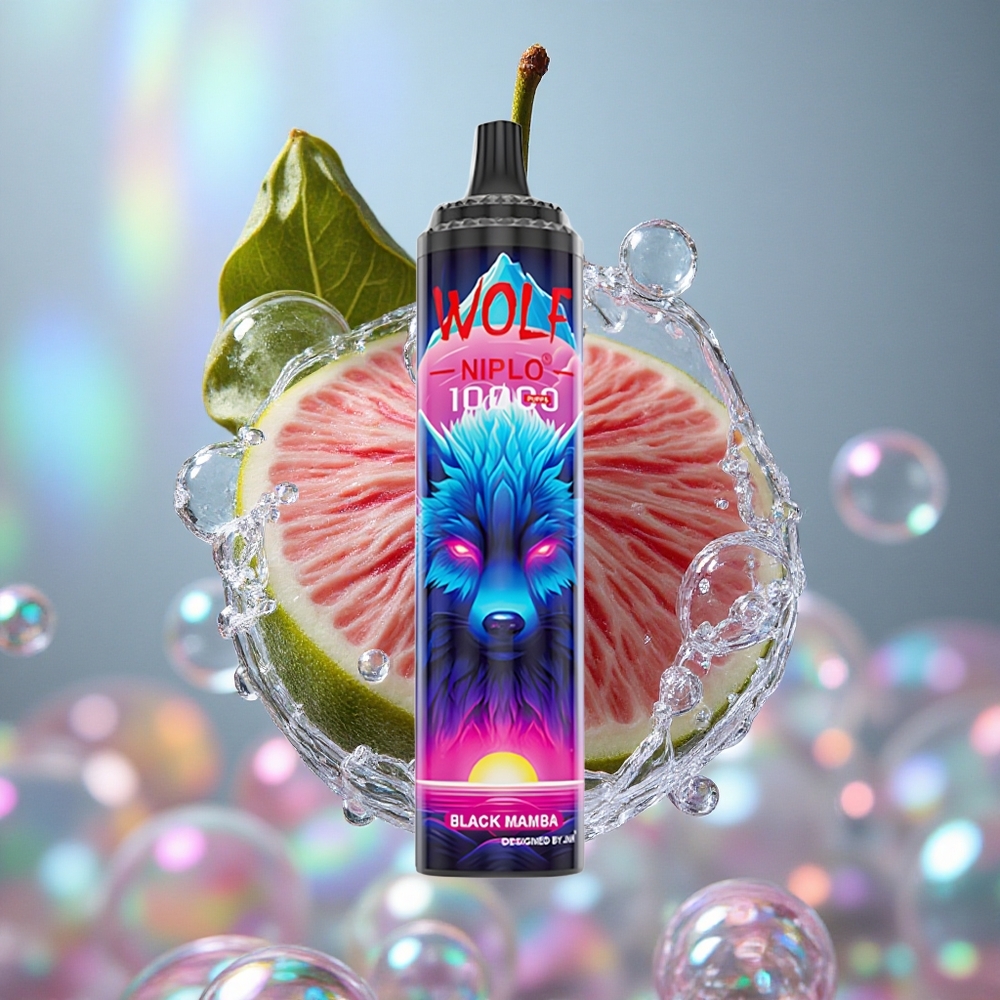Crna Mamba JNR Wolf Niplo 10000 Puffs Мрежаста завојница 1,0 Ома