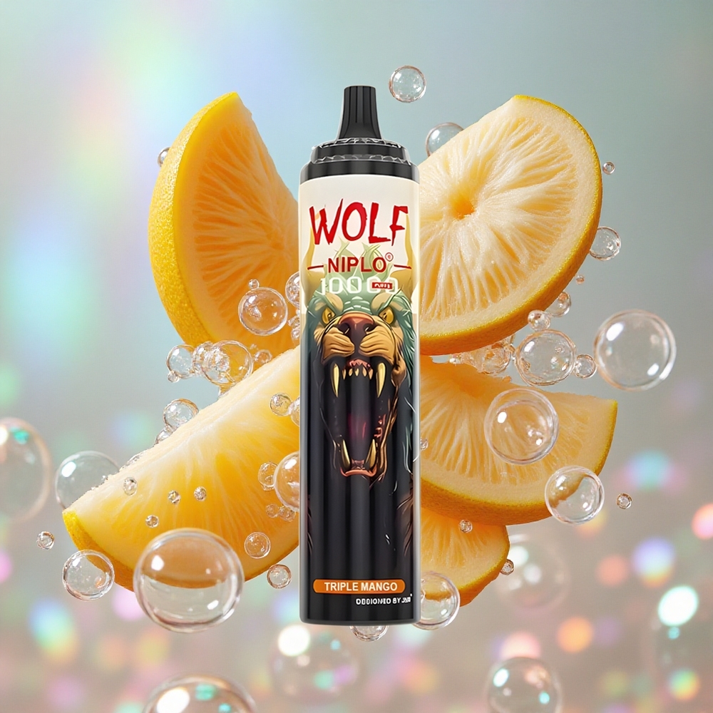 Троструки манго JNR Wolf Niplo 10000 Puffs 20 мл Е-течности