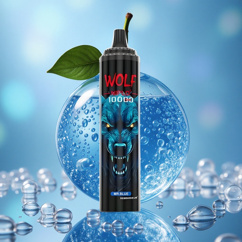 Plava Kombinacija Ukusa JNR Wolf Niplo 10000 Puffs 20 мл Е-течности