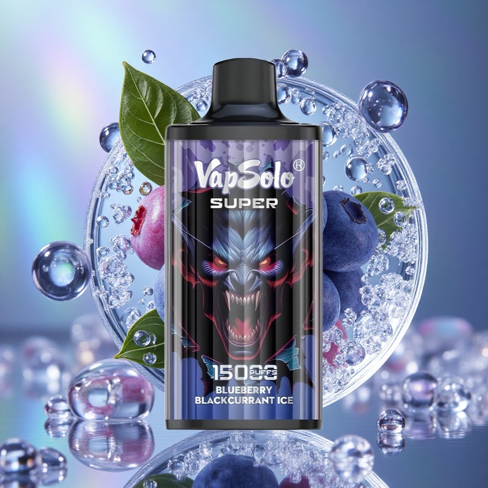 Borovnica Ribizla Led Vapsolo Super 15000 Puffs 40 мл е-течности