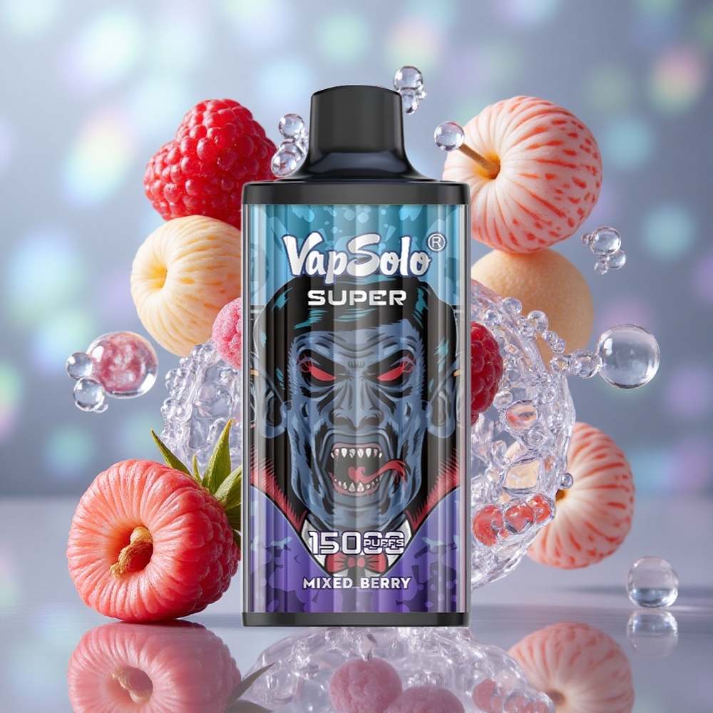 Mešane bobice Vapsolo Super 15000 Puffs 40 мл е-течности