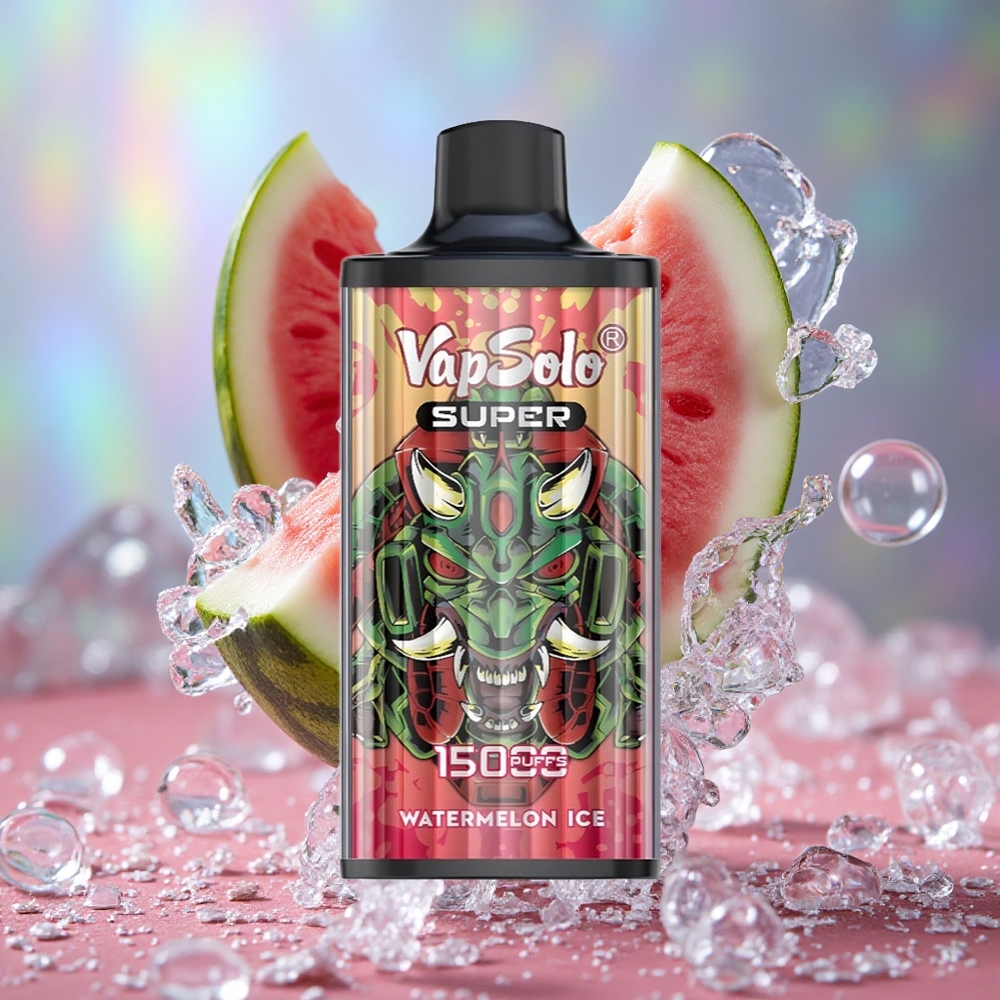Лубеница лед Vapsolo Super 15000 Puffs 40 мл е-течности