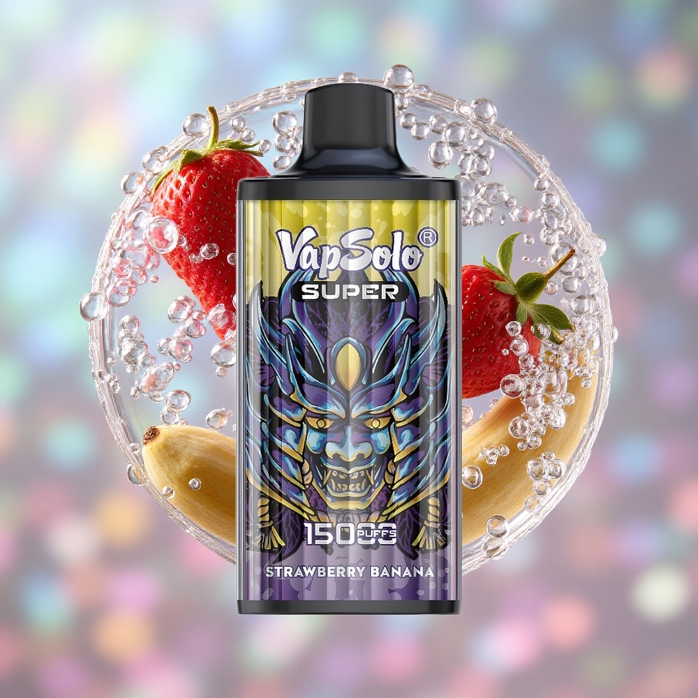 Јагода Банана Vapsolo Super 15000 Puffs 850мАх батерија Mesh Coil