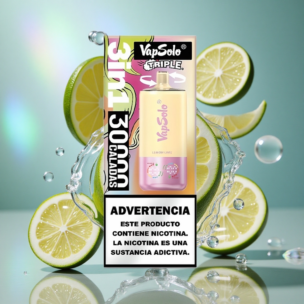 Limeta i Limun VapSolo Triple 30000 Puffs 40 мл е-течности