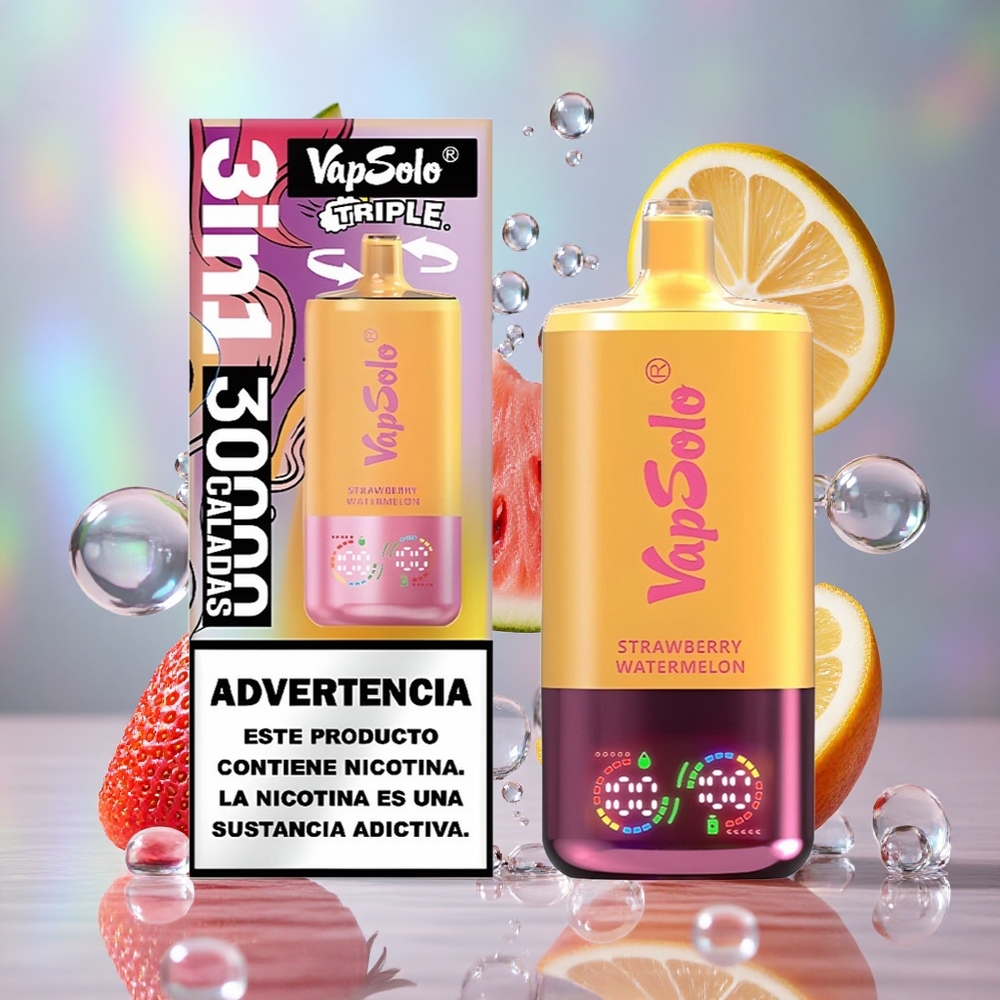 Јагода Лубеница & Бресква Лимун VapSolo Triple 30000 Пуш