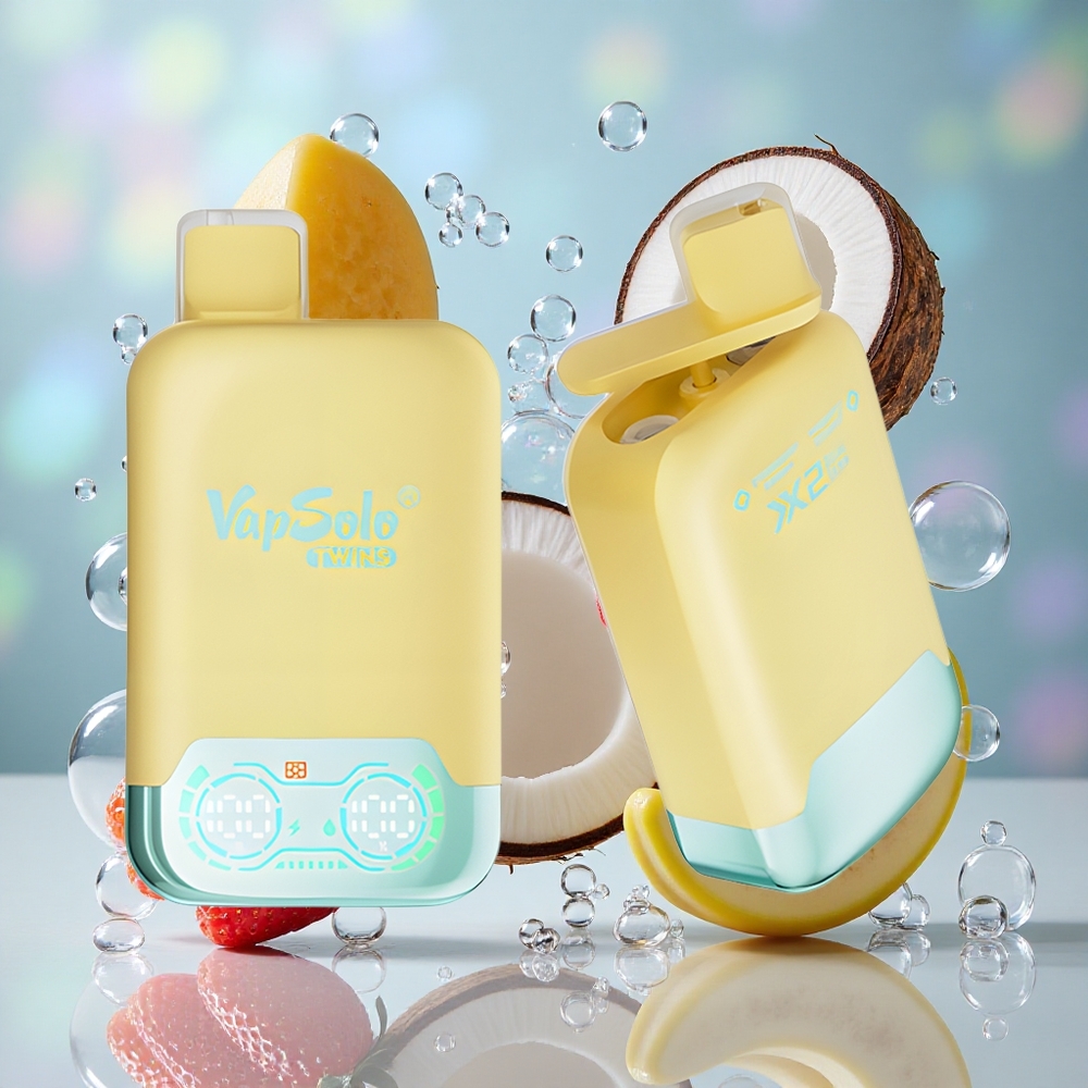 Ananas Kokos & Jagoda Banana Vapsolo Twins 20000 Puffs 40 мл е-течности