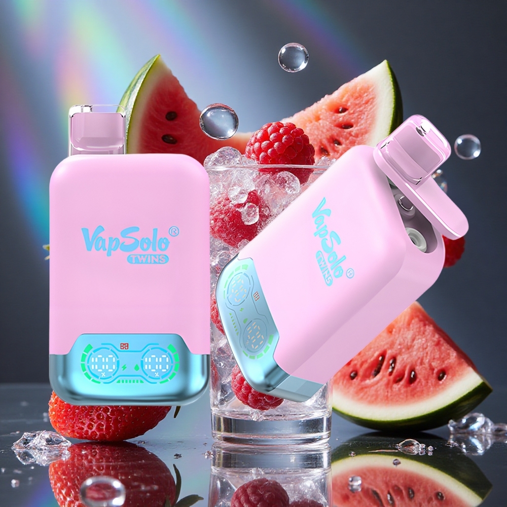 Crna Ledena Zmija Jagoda & Malina Lubenica Vapsolo Twins 20000 Puffs