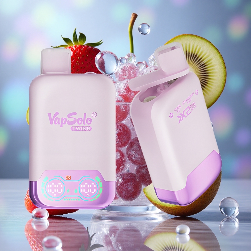 Grozd Led & Jagoda Kivi Vapsolo Twins 20000 Puffs 40 ml