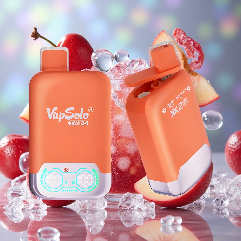 Trešnja Kola & Sočni Breskva Led Vapsolo Twins 20000 Puffs Једнократни Вапе 40 мл е-течности
