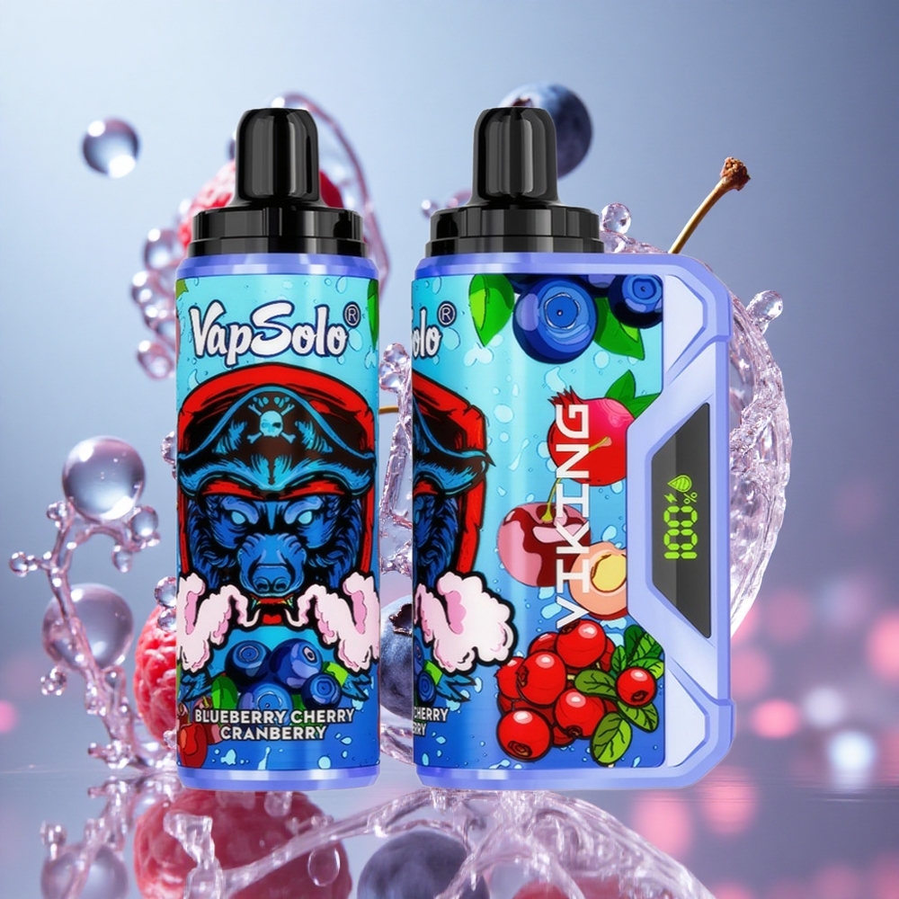 Borovina Trešnja VapSolo VIKING 12000 Puffs 22 мл Е-течности