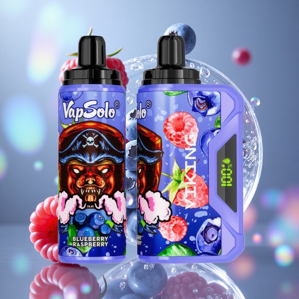 Borovnica Malina VapSolo VIKING 12000 Puffs 22 мл Е-течности