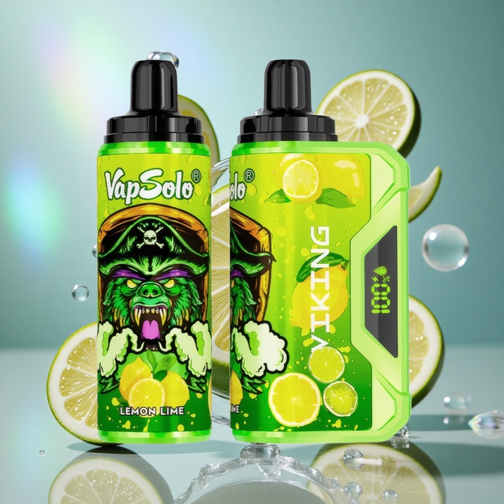 Limeta i Limun VapSolo VIKING 12000 Puffs Једнократни Вапе sa LED displejem
