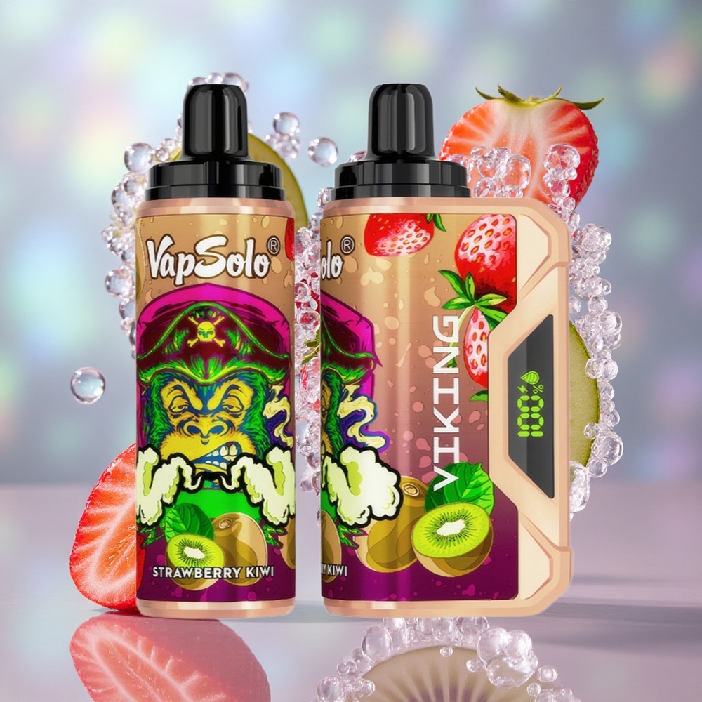 Јагода Киви VapSolo VIKING 12000 Puffs 22 мл Е-течности