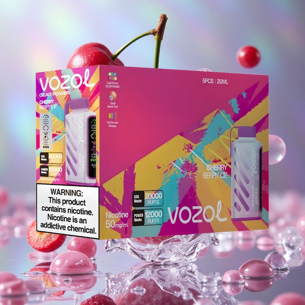 Trešnja-Bobi Led VOZOL Gear Power 20000 Puffs Дуал Месх Цоил