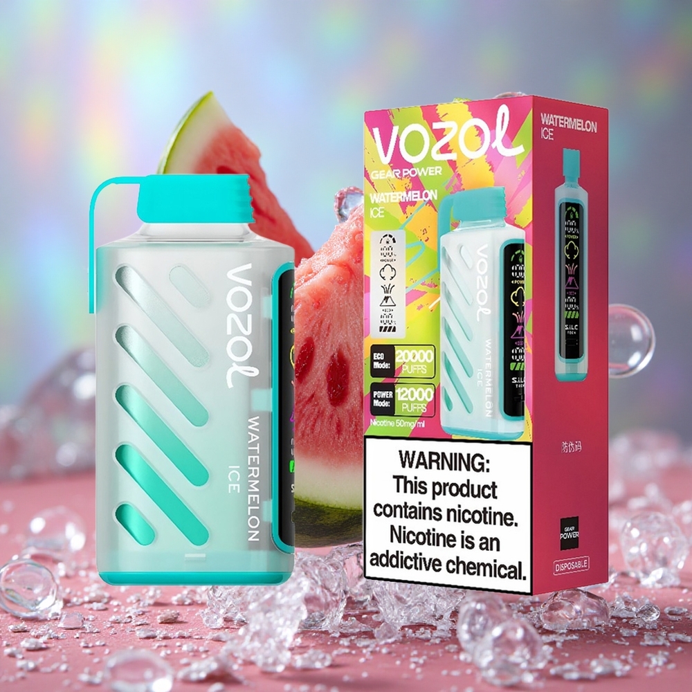 Лубеница лед VOZOL Gear Power 20000 Puffs Дуал Месх Цоил