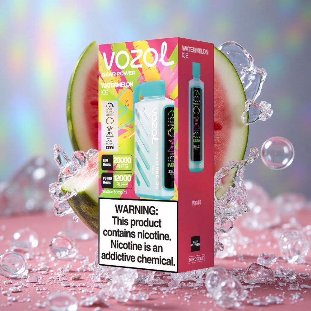 Лубеница лед VOZOL Gear Power 20000 Puffs Дуал Месх Цоил