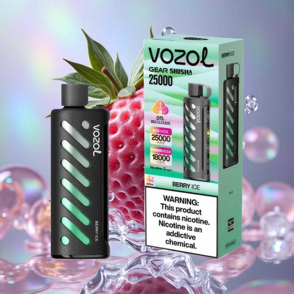 Bobi led VOZOL Gear Shisha 25000 Puffs Dual Mesh