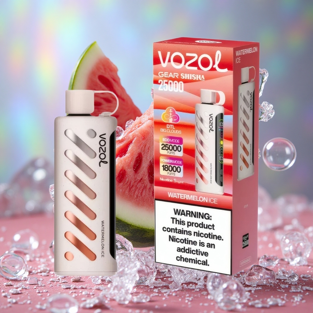 Lubenica Led VOZOL Gear Shisha 25000 Puffs Dual Mesh Dual Modes