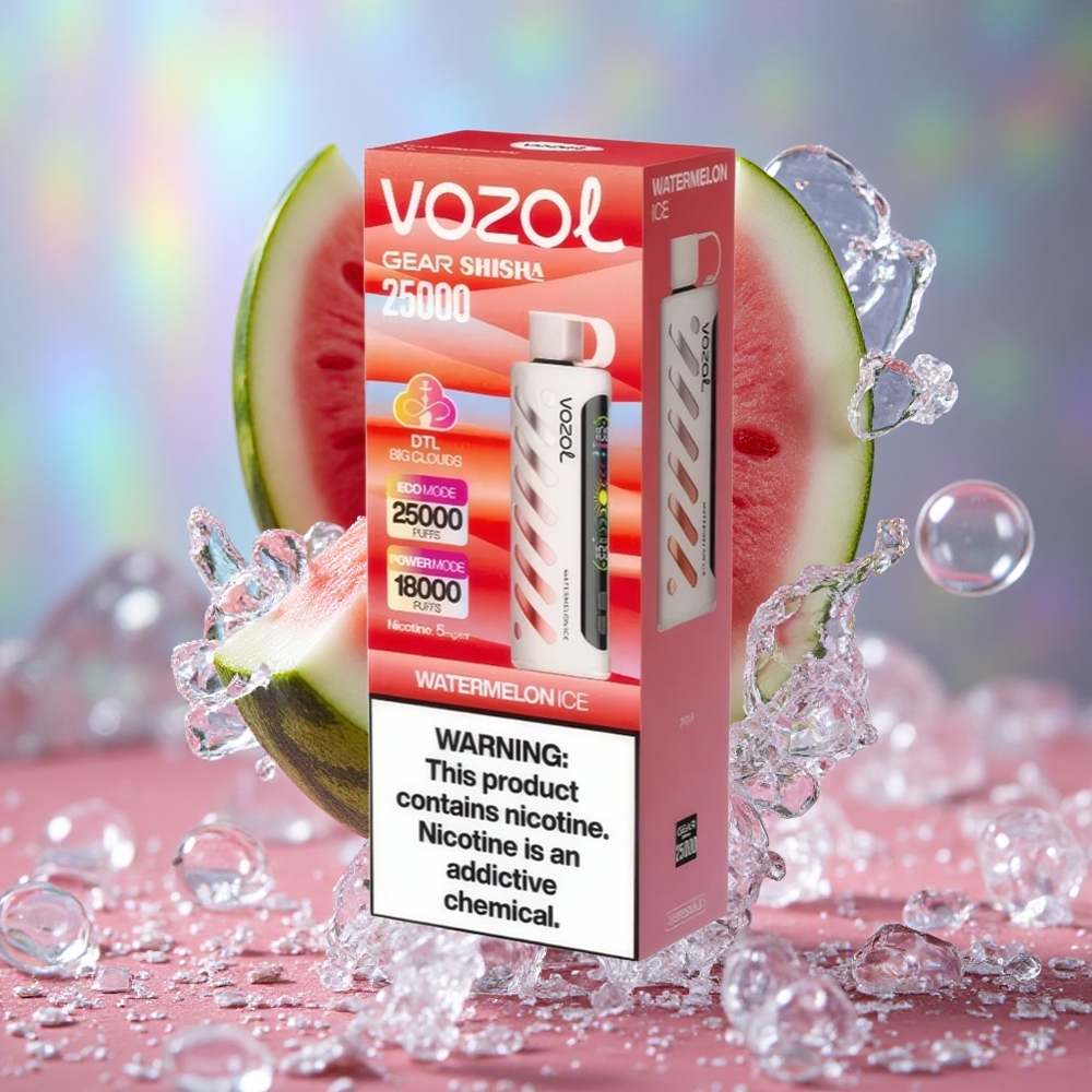 Lubenica Led VOZOL Gear Shisha 25000 Puffs Dual Mesh Dual Modes
