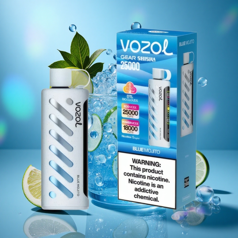 Plava Mojito VOZOL Gear Shisha 25000 Puffs S.i.L.C Tech