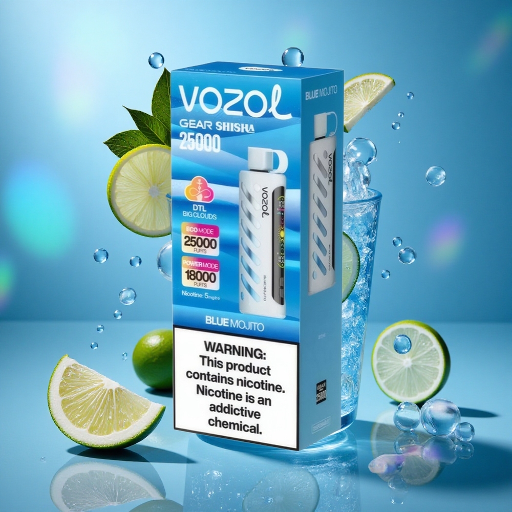 Plava Mojito VOZOL Gear Shisha 25000 Puffs S.i.L.C Tech