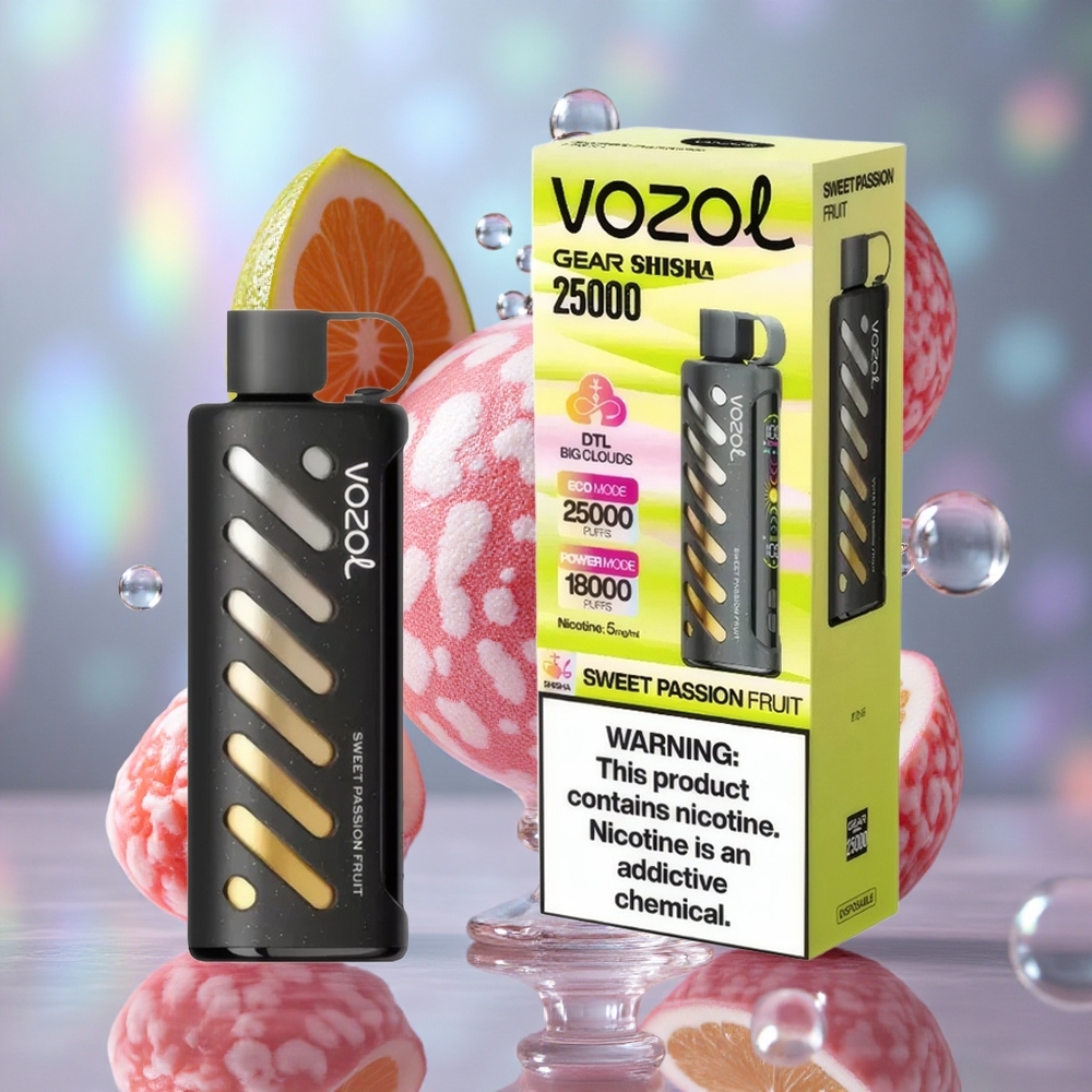 Slatka Pasiflora VOZOL Gear Shisha 25000 Puffs Dual Mesh Dual Modes
