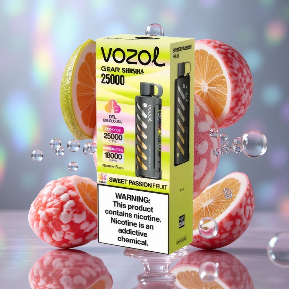 Slatka Pasiflora VOZOL Gear Shisha 25000 Puffs Dual Mesh Dual Modes