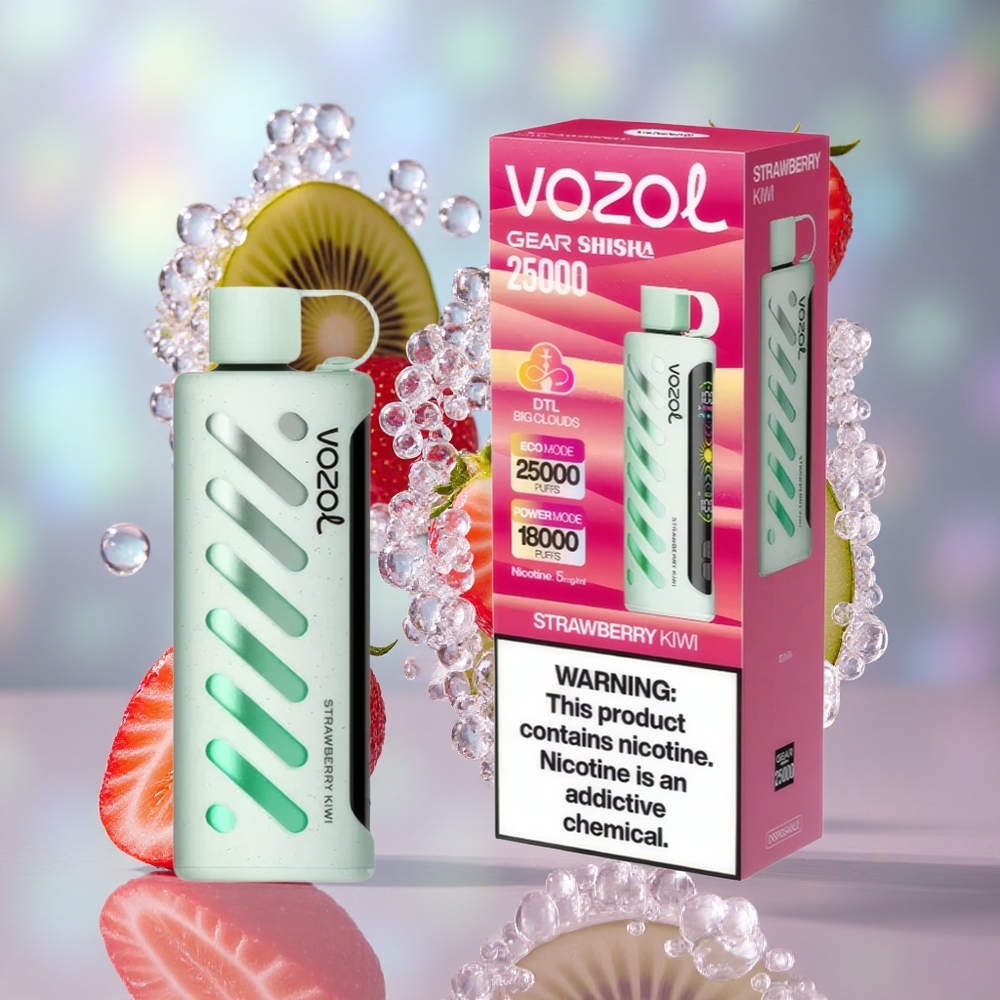 Јагода Киви VOZOL Gear Shisha 25000 Puffs Дуал Mрежа