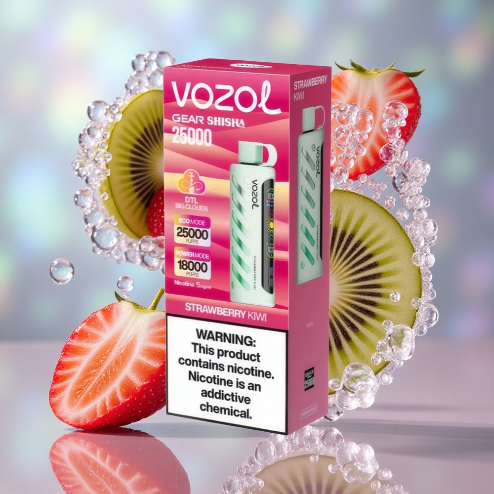 Јагода Киви VOZOL Gear Shisha 25000 Puffs Дуал Mрежа