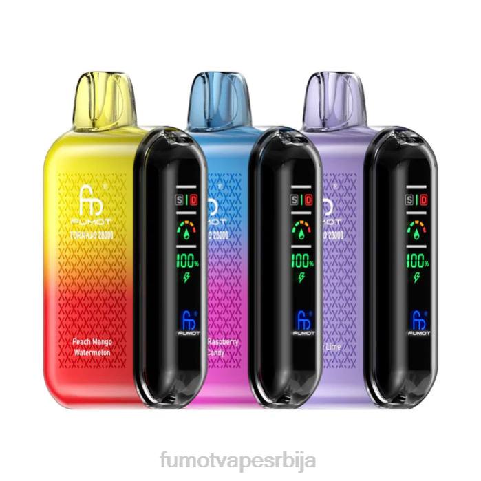 Fumot Tornado 20000 вапе за једнократну употребу ексклузивни DLZ417 Fumot Vape Online Shop