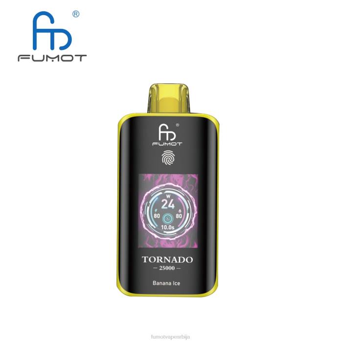 Fumot Tornado 25000 вапе за једнократну употребу лед од банане DLZ41 Fumot Vape Srbija