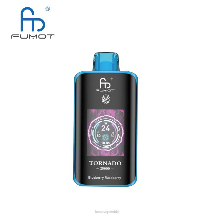 Fumot Tornado 25000 вапе за једнократну употребу боровница малина DLZ43 Fumot Vape Sale