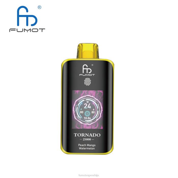 Fumot Tornado 25000 вапе за једнократну употребу бресква манго лубеница DLZ49 Fumot Cigarette