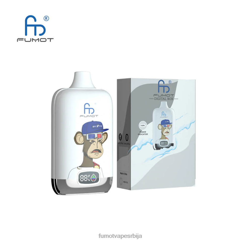 Fumot Digital Box T0VLT138 мешане бобице 12000 20мл вапе под за једнократну употребу - (1 комад) Fumot tech