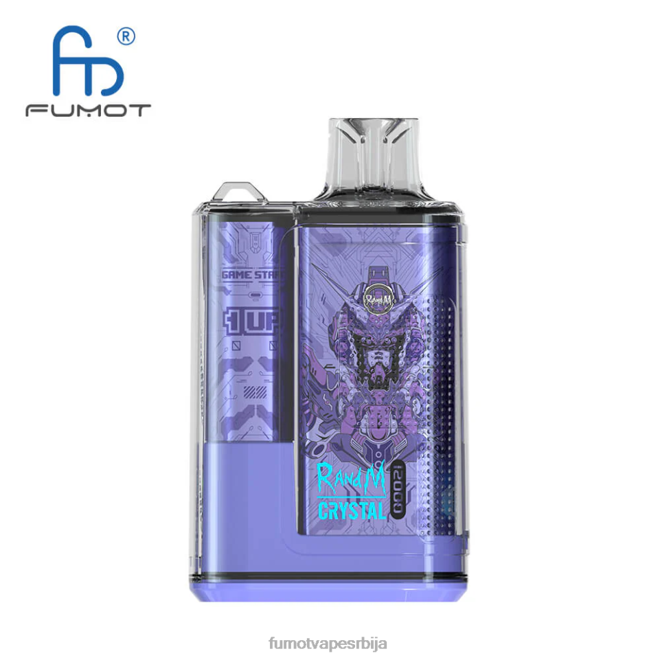 Fumot Crystal T0VLT258 плава разз лимунада 12000 Вапе кутија за једнократну употребу - 20мл (1 комад) Fumot tech