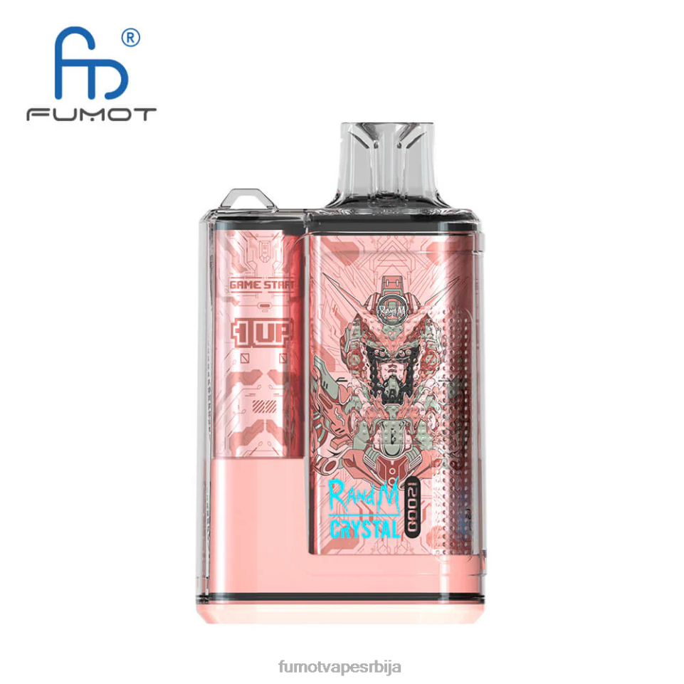 Fumot Crystal T0VLT258 плава разз лимунада 12000 Вапе кутија за једнократну употребу - 20мл (1 комад) Fumot tech