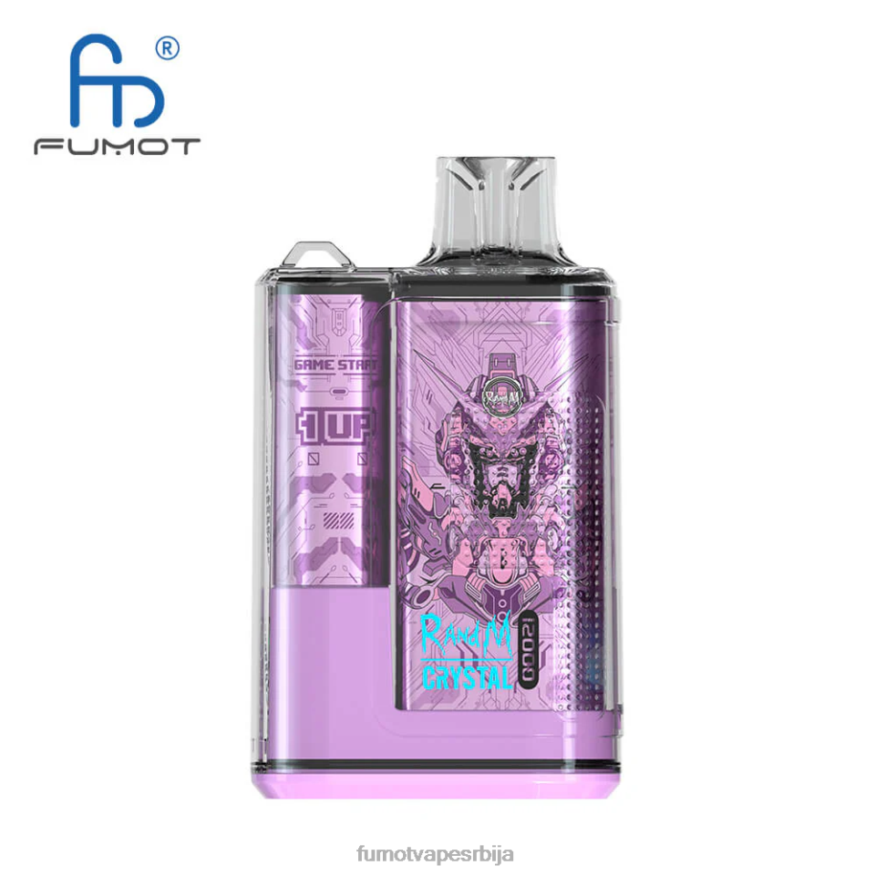 Fumot Crystal T0VLT258 плава разз лимунада 12000 Вапе кутија за једнократну употребу - 20мл (1 комад) Fumot tech