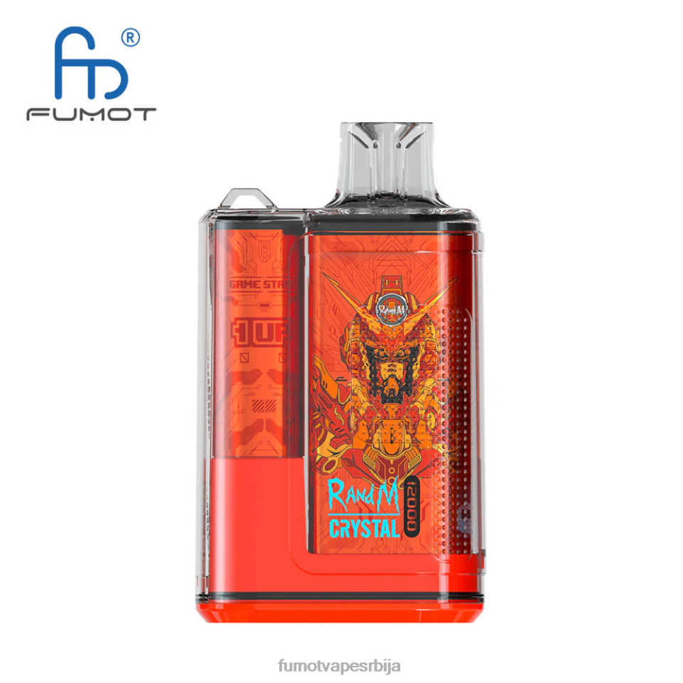 Fumot Crystal T0VLT259 жвака од боровнице 12000 Вапе кутија за једнократну употребу - 20мл (1 комад) Fumot cigarette