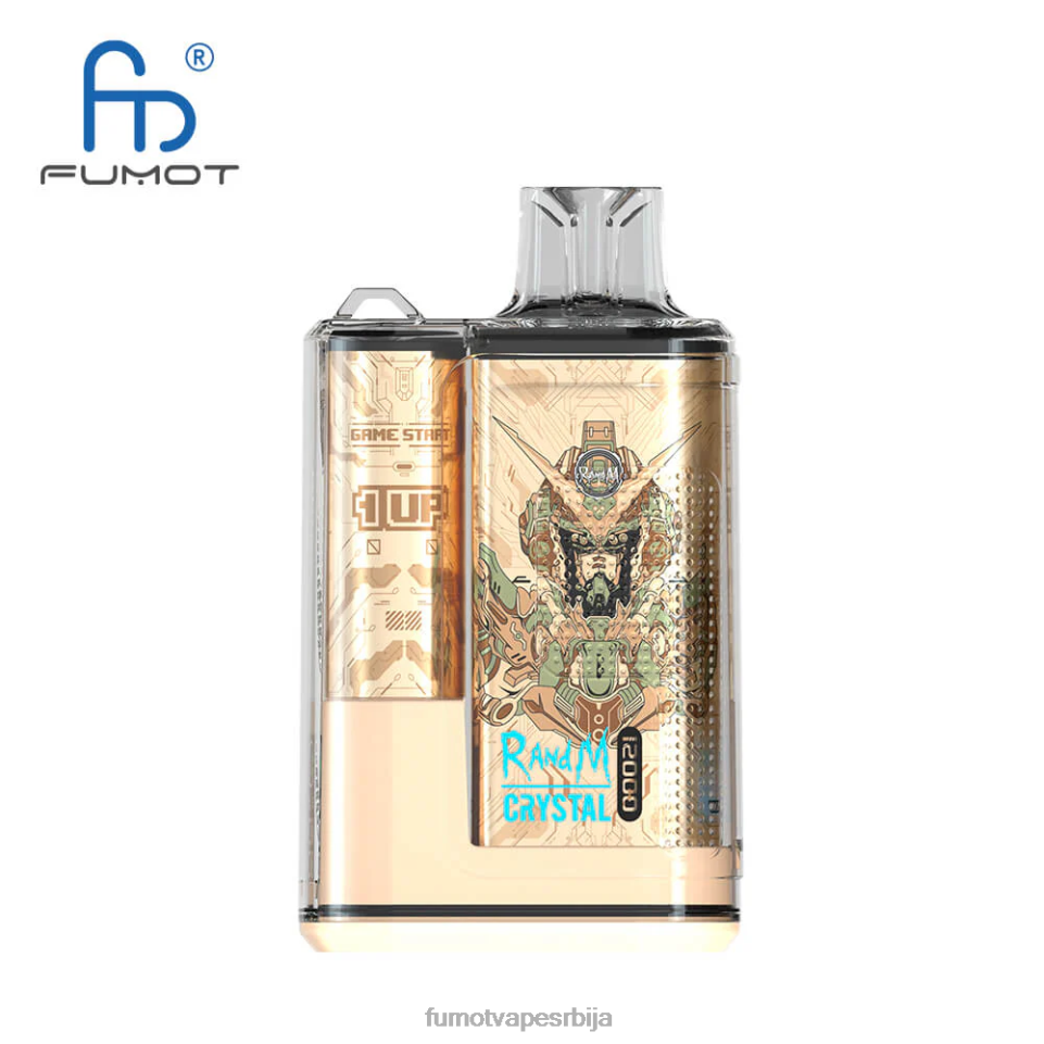 Fumot Crystal T0VLT259 жвака од боровнице 12000 Вапе кутија за једнократну употребу - 20мл (1 комад) Fumot cigarette